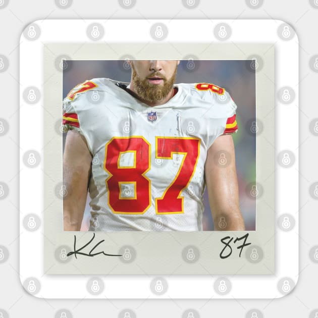 Travis Kelce Album Cover - Classic Sticker by nicklower